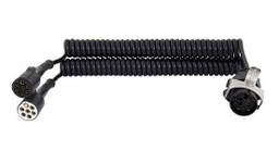 Adapter cable HM 15-pin to 2x 7-pin N/S plastic 24 Unbranded Adapter cable HM 15-pin to 2x 7-pin N/S plastic 24V 15-pin spiral label tractor-trailer to 2x7-pin N/S - Adapter cable - 24V - electrical connection cable